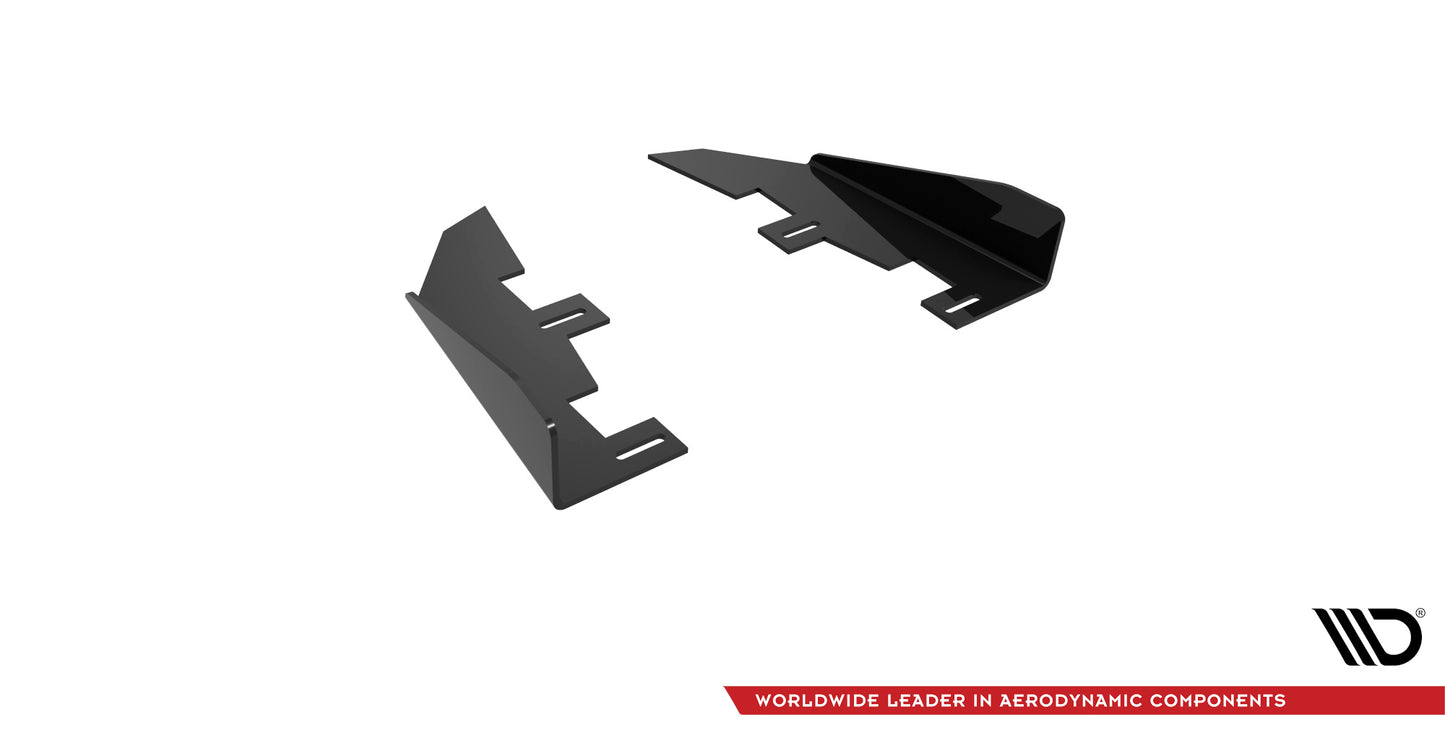 Maxton Hintere Seiten Flaps für Honda Civic Type-R Mk 11 schwarz Hochglanz