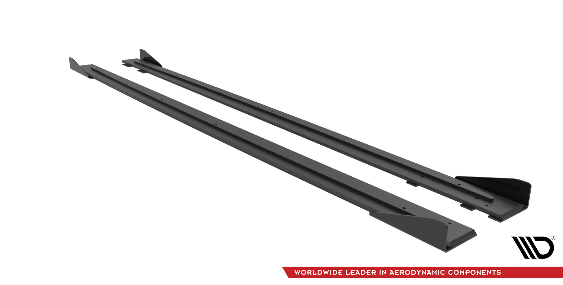 Maxton Street Pro Seitenschweller Ansatz für + Flaps Audi RS6 Avant C6 schwarz Hochglanz