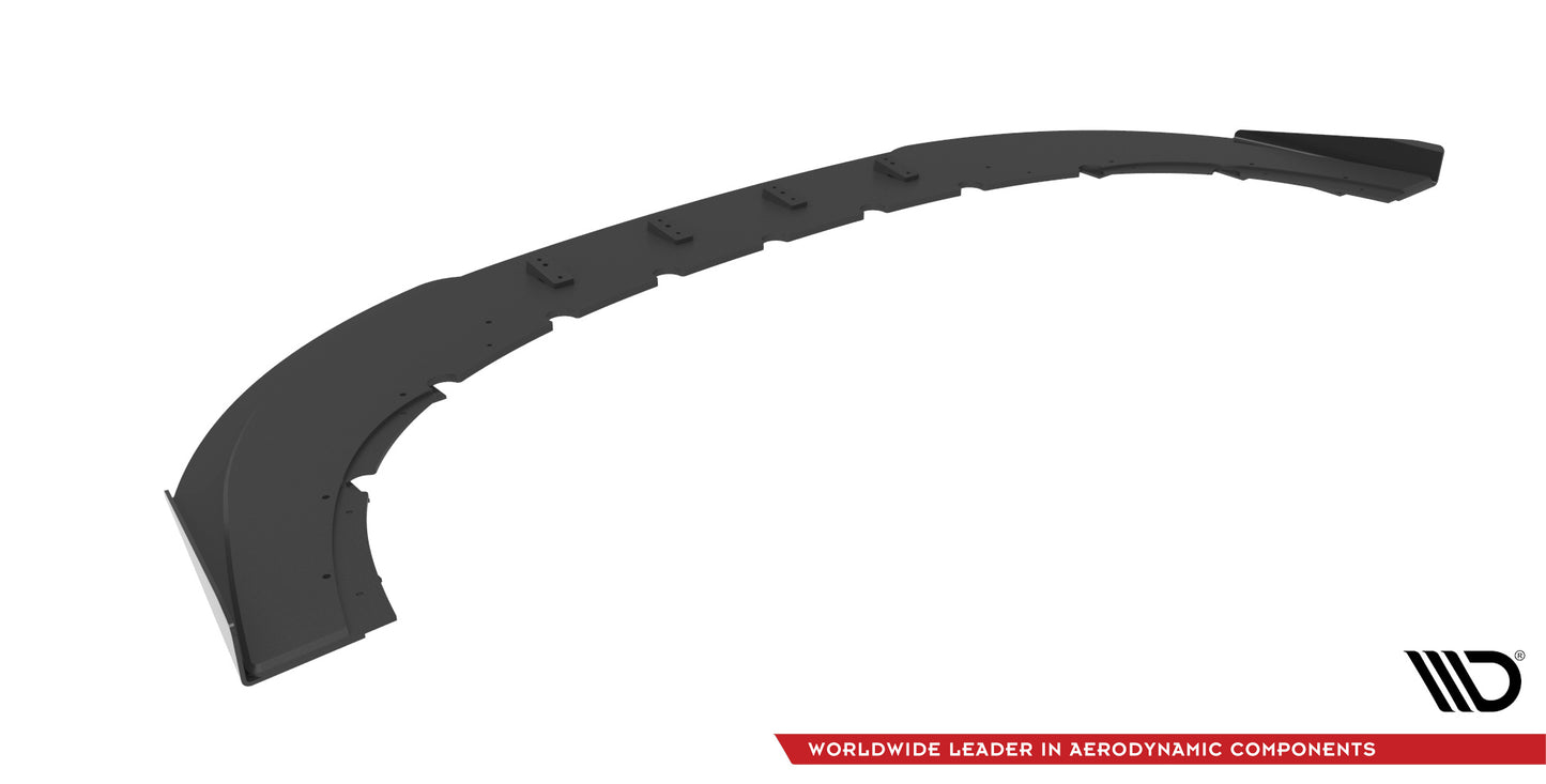 Maxton Street Pro Front Ansatz für +Flaps für + Flaps Audi RS6 Avant C6 schwarz Hochglanz