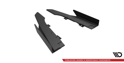 Maxton Street Pro Heck Ansatz Flaps Diffusor +Flaps für Audi RS6 Avant C6 schwarz Hochglanz