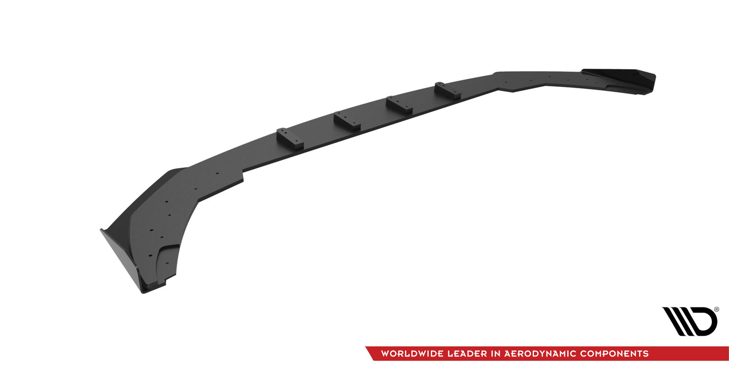 Maxton Street Pro Front Ansatz für +Flaps für + Flaps BMW 2 Coupe M-Paket / M240i G42 schwarz Hochglanz