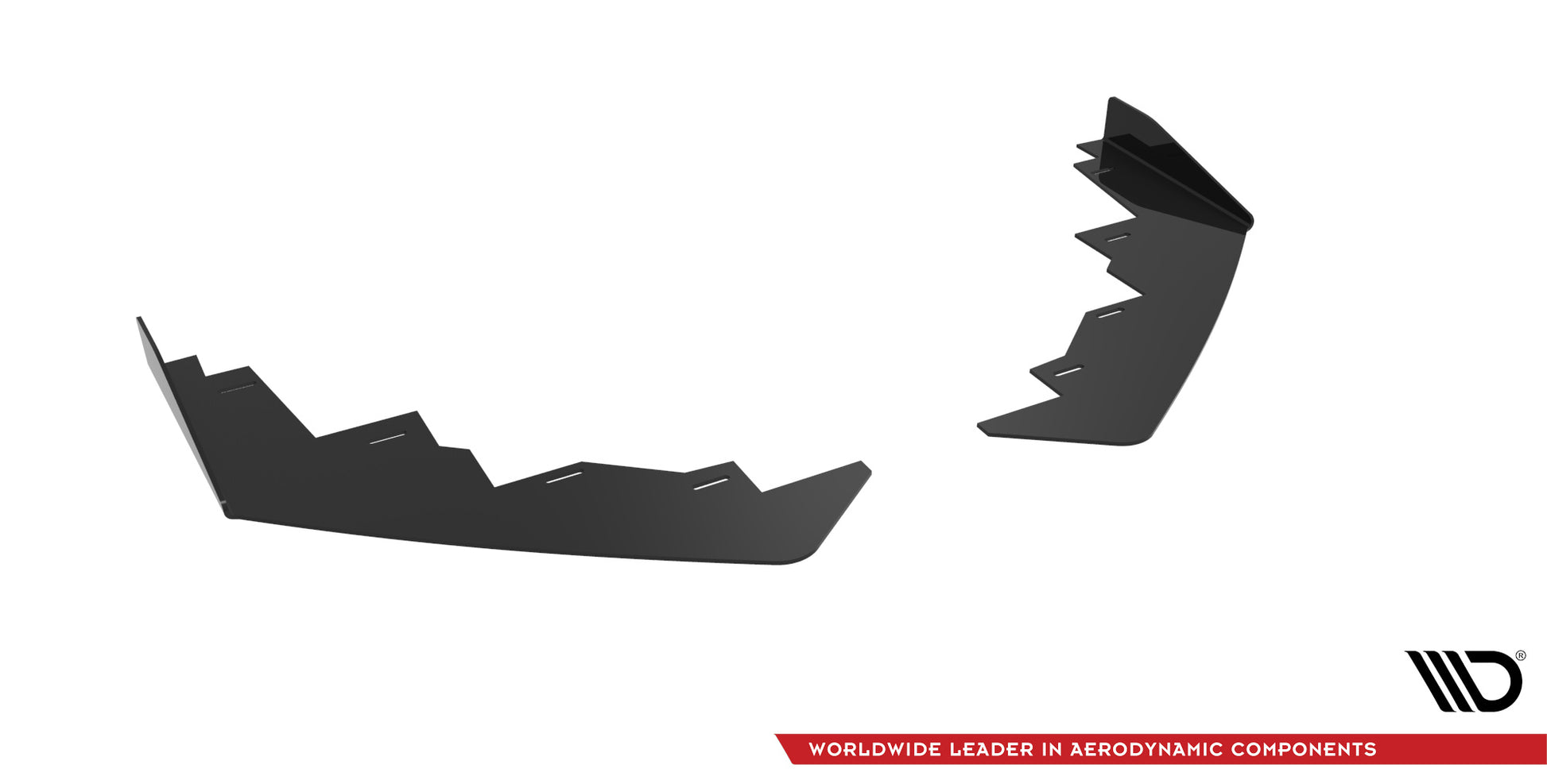 Maxton Front Flaps Peugeot 208 GT Mk2 schwarz Hochglanz