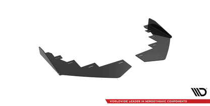 Maxton Front Flaps BMW 2 Coupe M-Paket / M240i G42 schwarz Hochglanz
