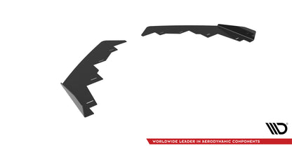 Maxton Front Flaps Peugeot 208 GT Mk2 schwarz Hochglanz