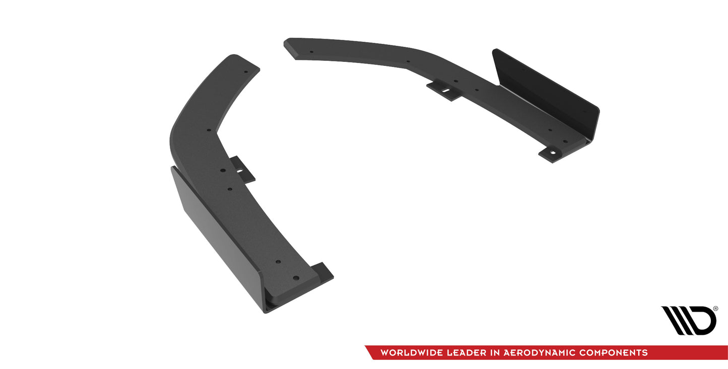 Maxton Street Pro Heck Ansatz Flaps Diffusor +Flaps für BMW 2 Coupe M-Paket G42 schwarz Hochglanz