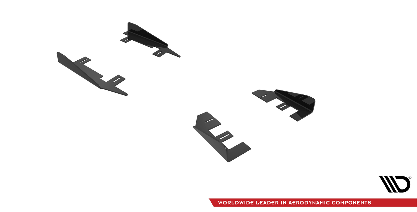 Maxton Side Flaps Audi A3 8Y schwarz Hochglanz