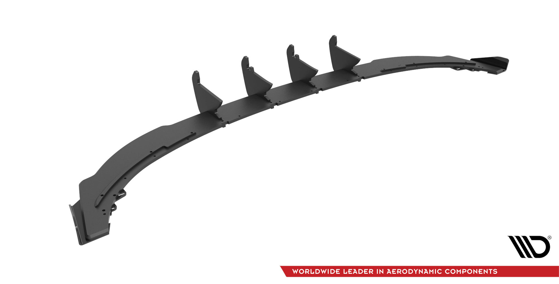 Maxton Robuste Racing Diffusor Heck Ansatz +Flaps für Audi A3 Sportback 8Y schwarz Hochglanz