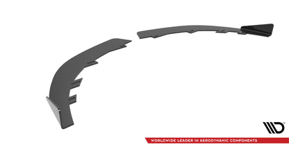 Maxton Front Flaps Ford Fiesta ST Mk6 schwarz Hochglanz