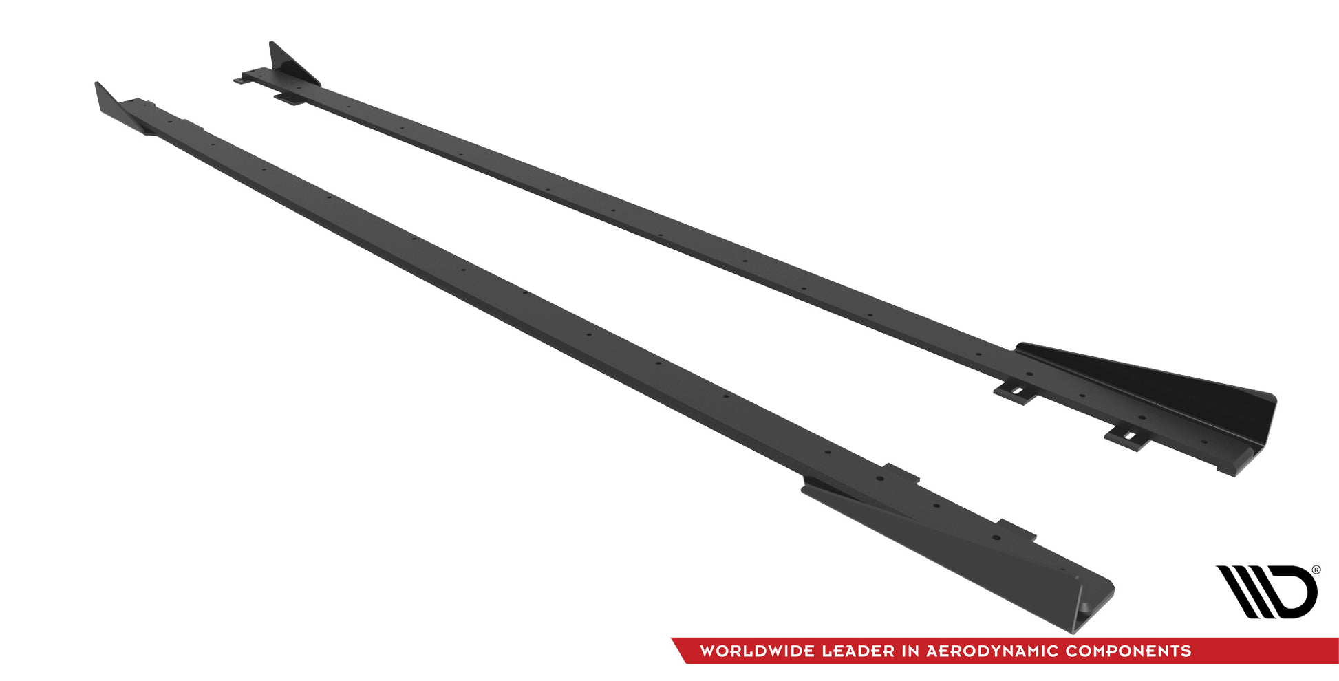 Maxton Street Pro Seitenschweller Ansatz für + Flaps Ford Fiesta ST Mk6 schwarz Hochglanz