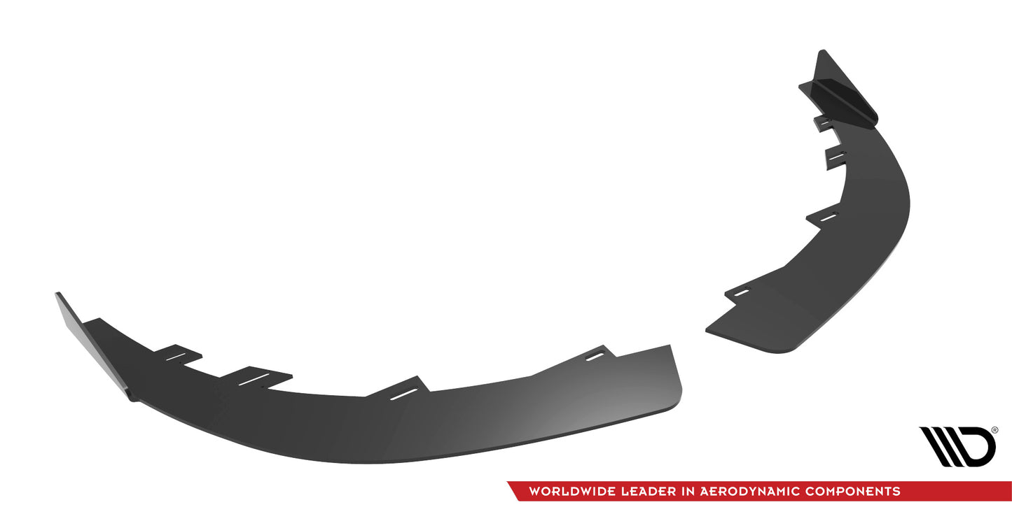 Maxton Front Flaps Ford Fiesta ST Mk6 schwarz Hochglanz