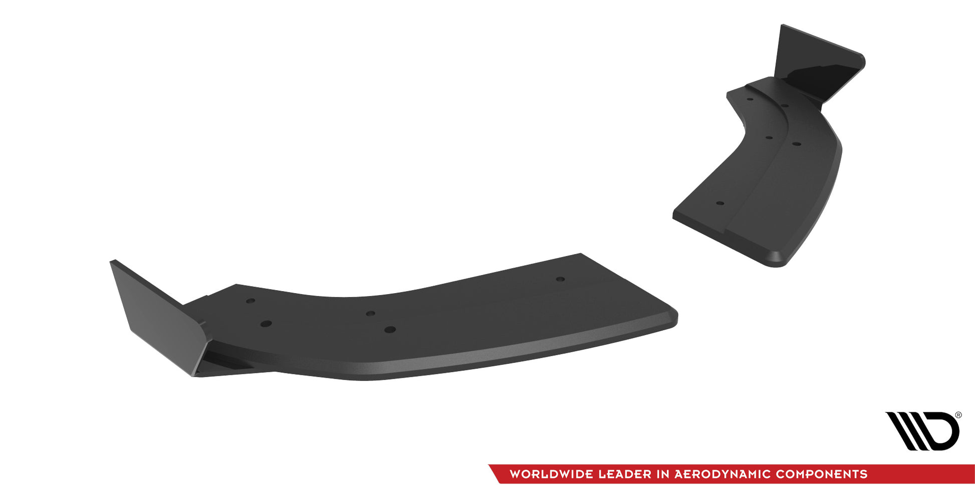 Maxton Street Pro Heck Ansatz Flaps Diffusor +Flaps für Ford Fiesta ST Mk6 schwarz Hochglanz