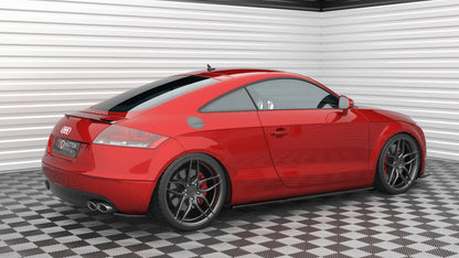 Maxton Heck Ansatz Flaps Diffusor für Audi TT 3.2 V6 8J schwarz Hochglanz