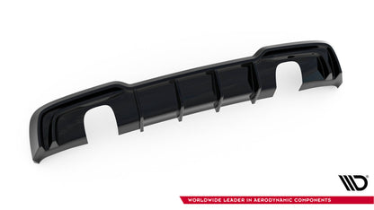 Maxton Diffusor Heck Ansatz für Audi A3 S-Line Sportback 8V Facelift (Version mit Einzelauspuff auf beiden Seiten)