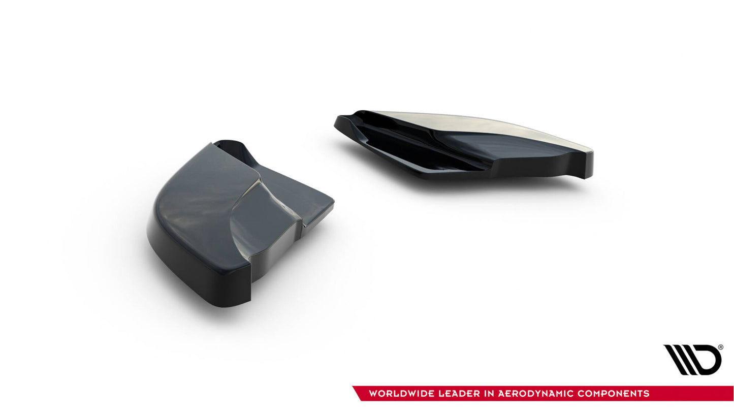 Maxton Heck Ansatz Flaps Diffusor V.2 für Volkswagen Scirocco Mk3  schwarz Hochglanz