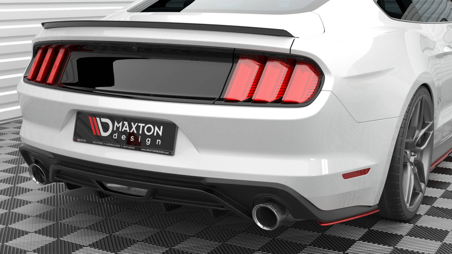 Maxton Heck Ansatz Flaps Diffusor V.2 für Ford Mustang Mk6 Facelift