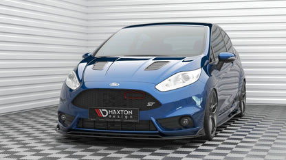 Maxton Motorhauben Luftschlitze Ford Fiesta ST Mk7 Facelift schwarz Hochglanz