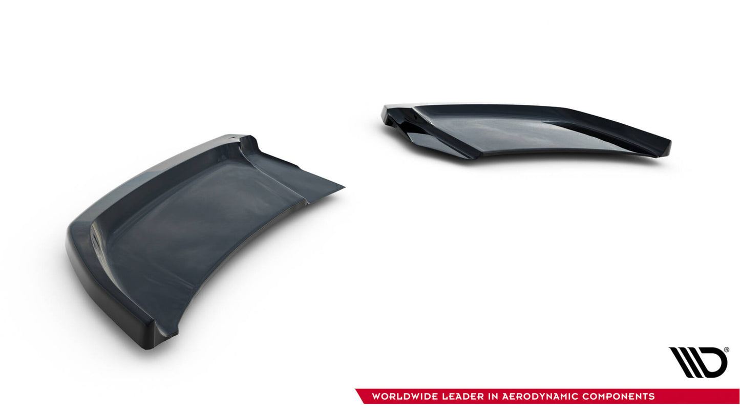 Maxton Heck Ansatz Flaps Diffusor V.2 für Audi A1 S-Line GB schwarz Hochglanz