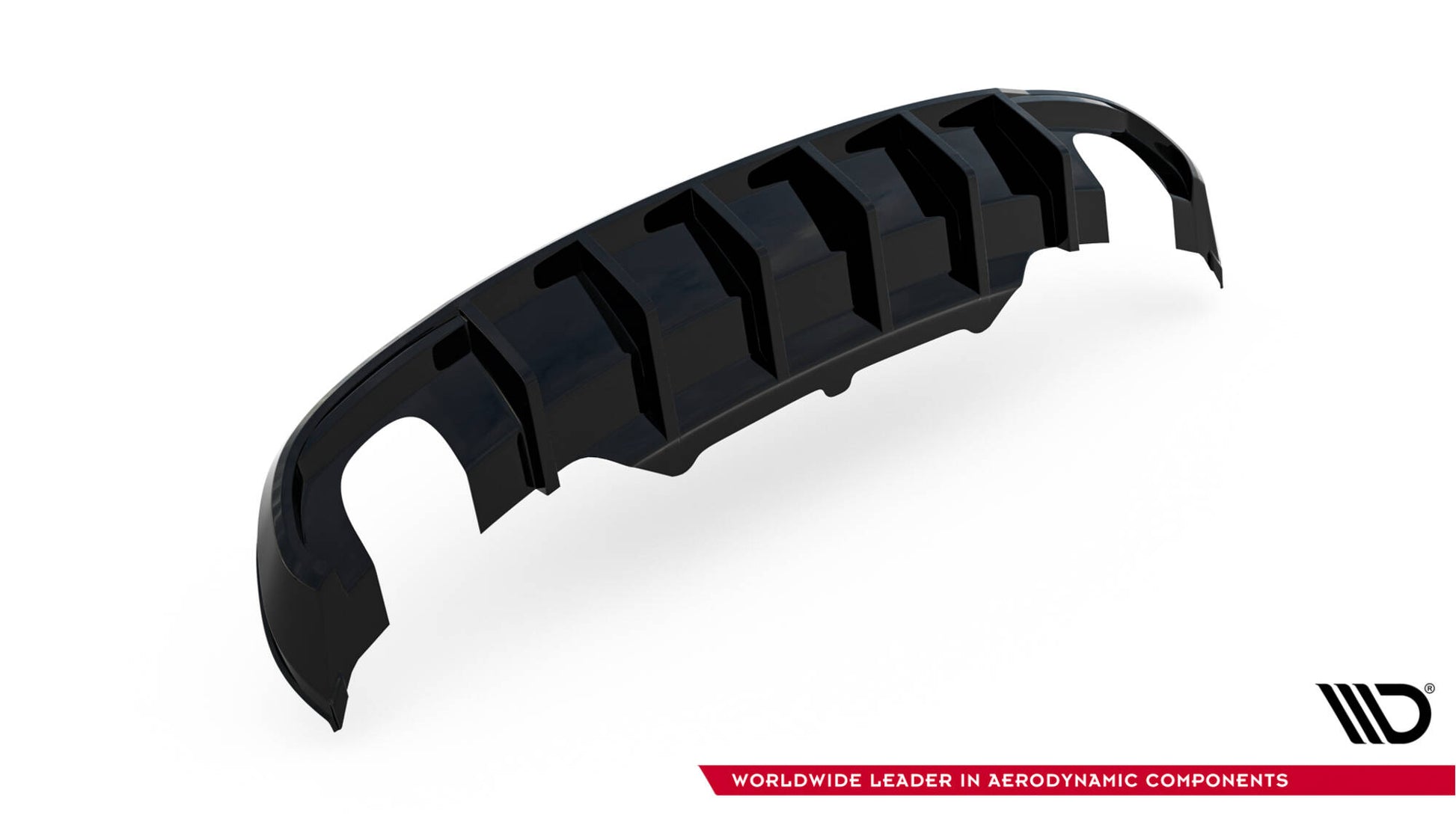 Maxton Diffusor Heck Ansatz für Audi A5 Coupe / Cabrio S-Line 8T (Version mit Einzelauspuff auf beiden Seiten)