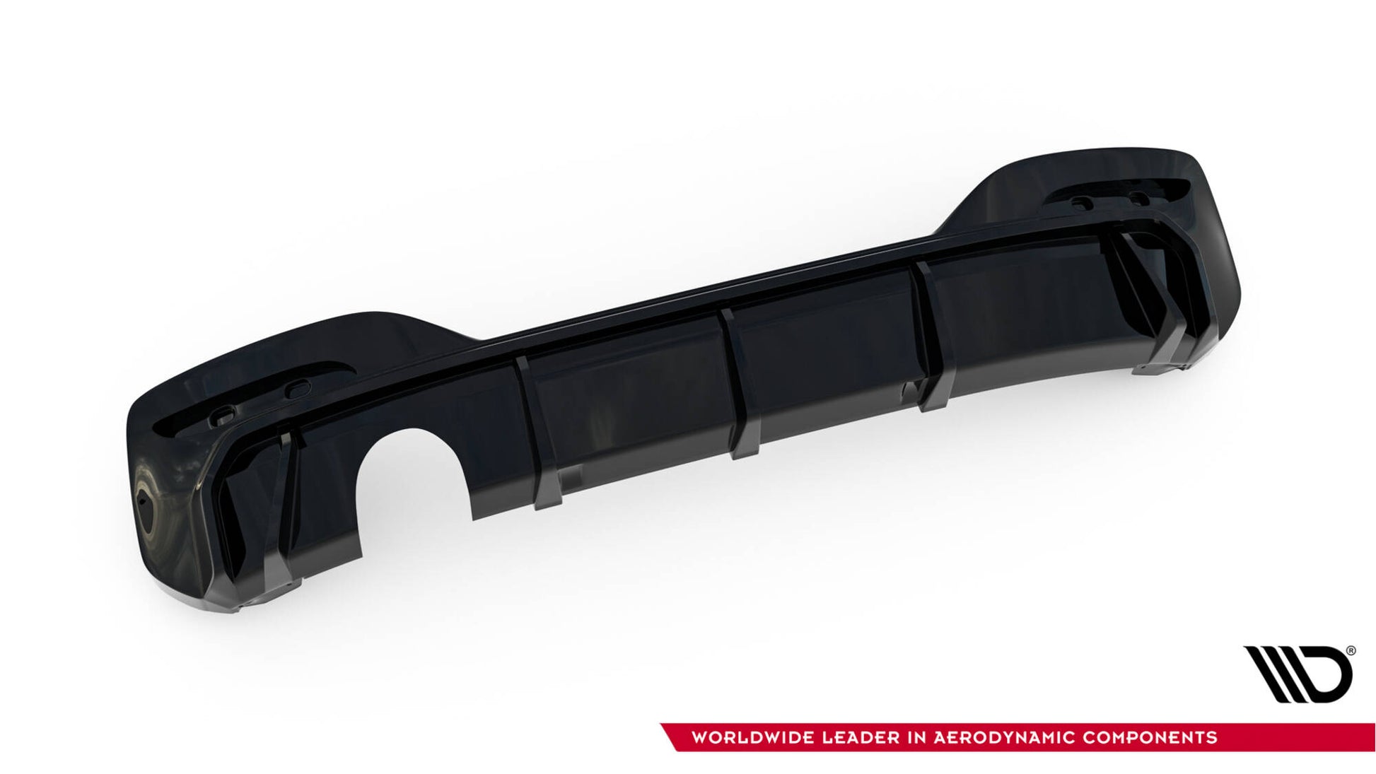 Maxton Diffusor Heck Ansatz für BMW 1er M-Paket F20 Facelift (Version mit einseitigem Einzelauspuff)