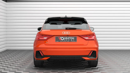 Maxton Diffusor Heck Ansatz für Audi A1 S-Line GB schwarz Hochglanz