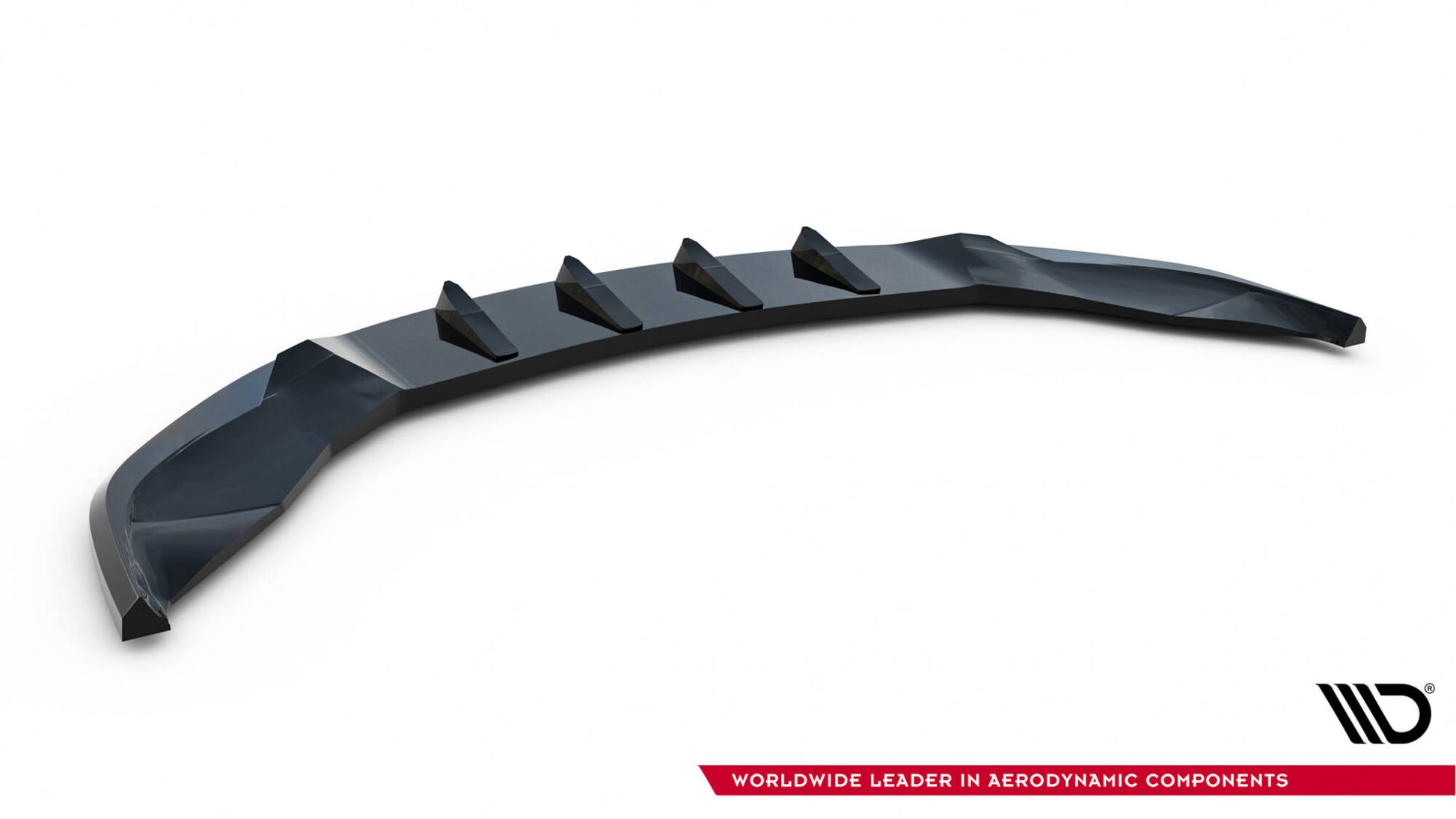 Maxton Front Ansatz V.3 für Tesla Model S Plaid Mk1 Facelift schwarz Hochglanz