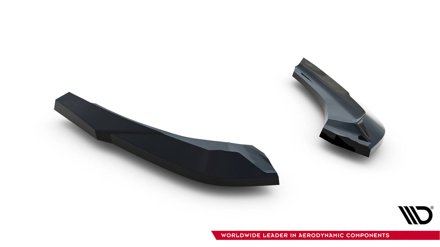 Maxton Heck Ansatz Flaps Diffusor V.5 für BMW 1er M-Paket / M140i F20 Facelift  schwarz Hochglanz
