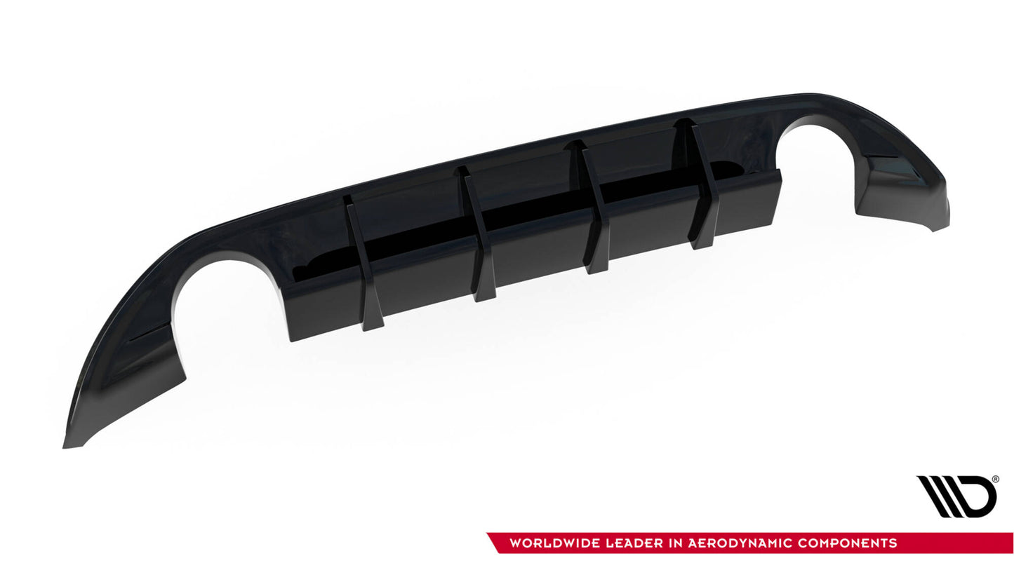 Maxton Diffusor Heck Ansatz für Hyundai I30 N Hatchback Mk3 Facelift schwarz Hochglanz