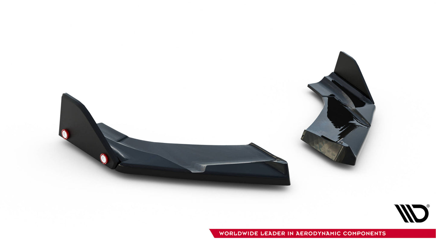 Maxton Heck Ansatz Flaps Diffusor V.4 +Flaps für Hyundai I30 N Hatchback Mk3 Facelift