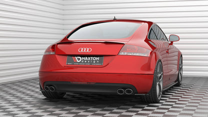 Maxton Heck Ansatz Flaps Diffusor für Audi TT 3.2 V6 8J schwarz Hochglanz