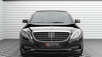 Maxton Front Ansatz V.1 für Mercedes-Benz S W222 schwarz Hochglanz