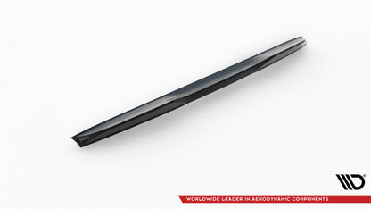 Maxton Spoiler CAP für 3D Audi S5 / A5 S-Line Cabrio 8T schwarz Hochglanz