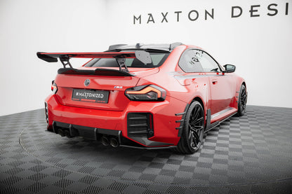 Maxton Heck Ansatz Flaps Diffusor für BMW M2 M-Performance G87 schwarz Hochglanz