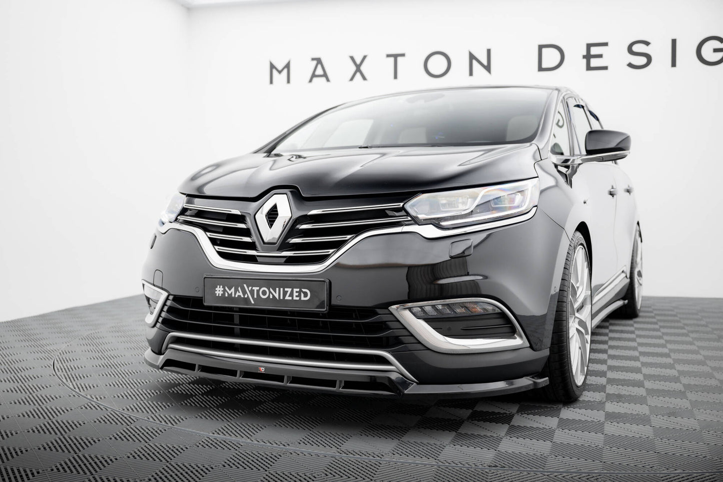 Maxton Front Ansatz für Renault Espace Mk5 Facelift schwarz Hochglanz
