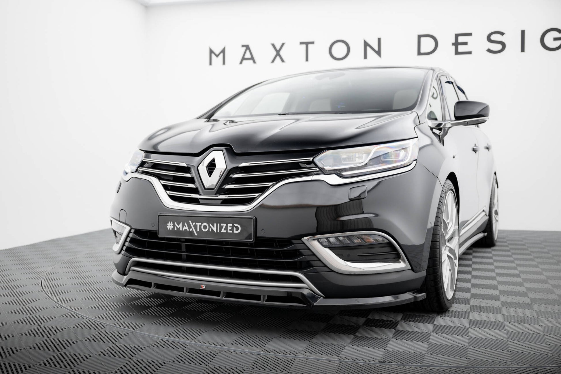 Maxton Front Ansatz für Renault Espace Mk5 Facelift schwarz Hochglanz