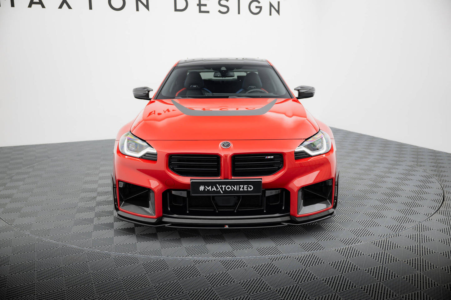 Maxton Front Ansatz für BMW M2 M-Performance G87 schwarz Hochglanz