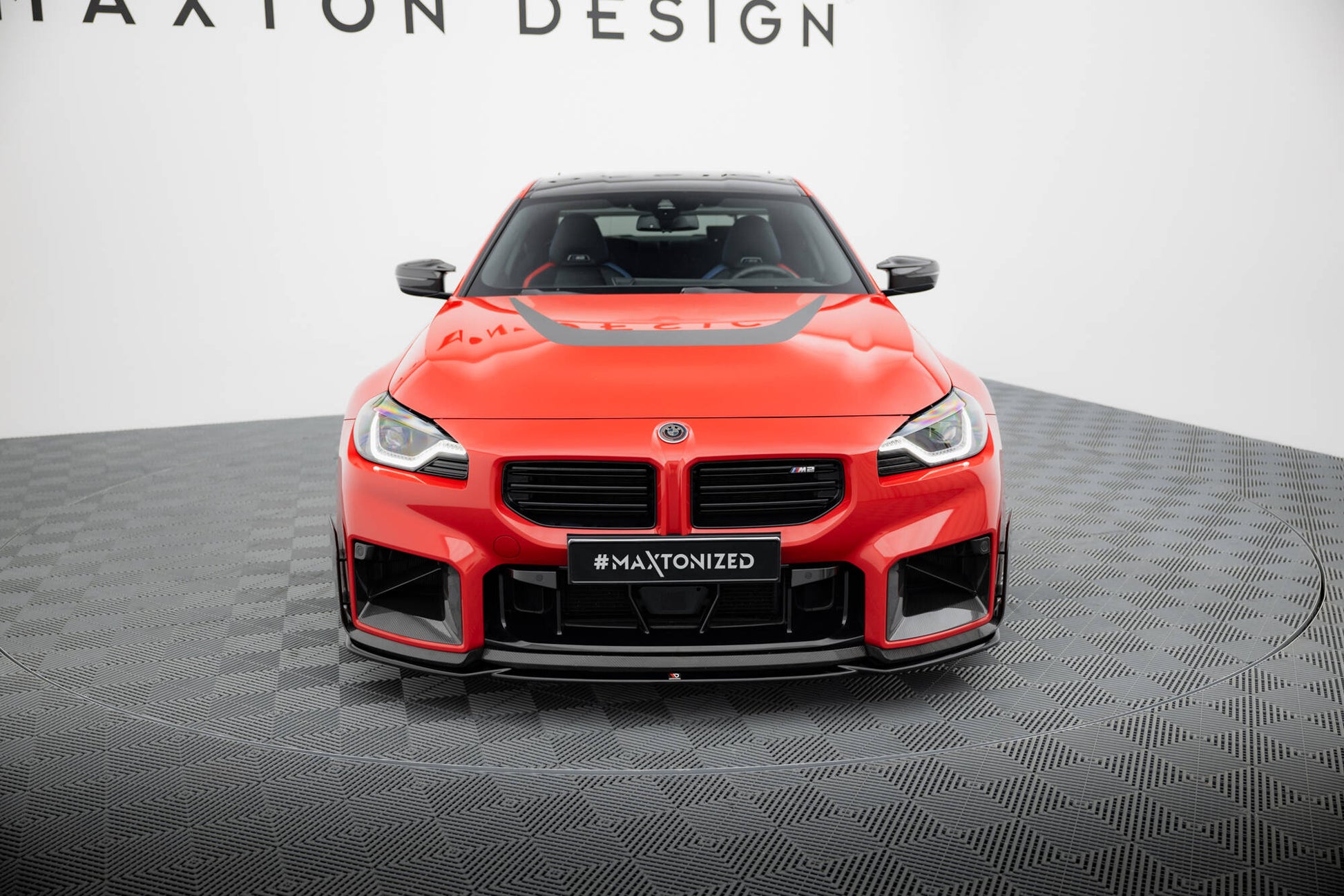 Maxton Front Ansatz für BMW M2 M-Performance G87 schwarz Hochglanz
