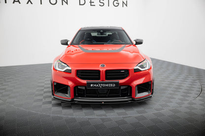 Maxton Front Ansatz für BMW M2 M-Performance G87 schwarz Hochglanz