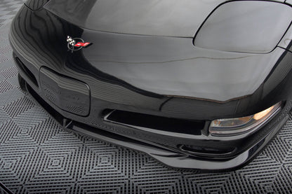 Maxton Front Ansatz für Chevrolet Corvette C5 schwarz Hochglanz