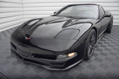 Maxton Front Ansatz für Chevrolet Corvette C5 schwarz Hochglanz