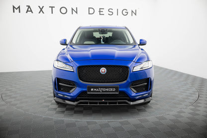 Maxton Front Ansatz für Jaguar F-Pace R-Sport Mk1 schwarz Hochglanz