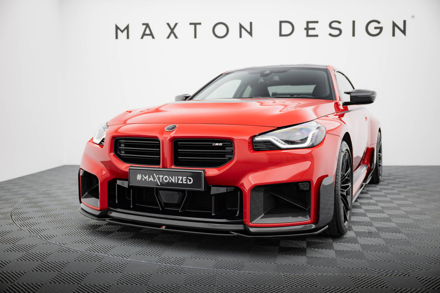 Maxton Front Ansatz für BMW M2 M-Performance G87 schwarz Hochglanz
