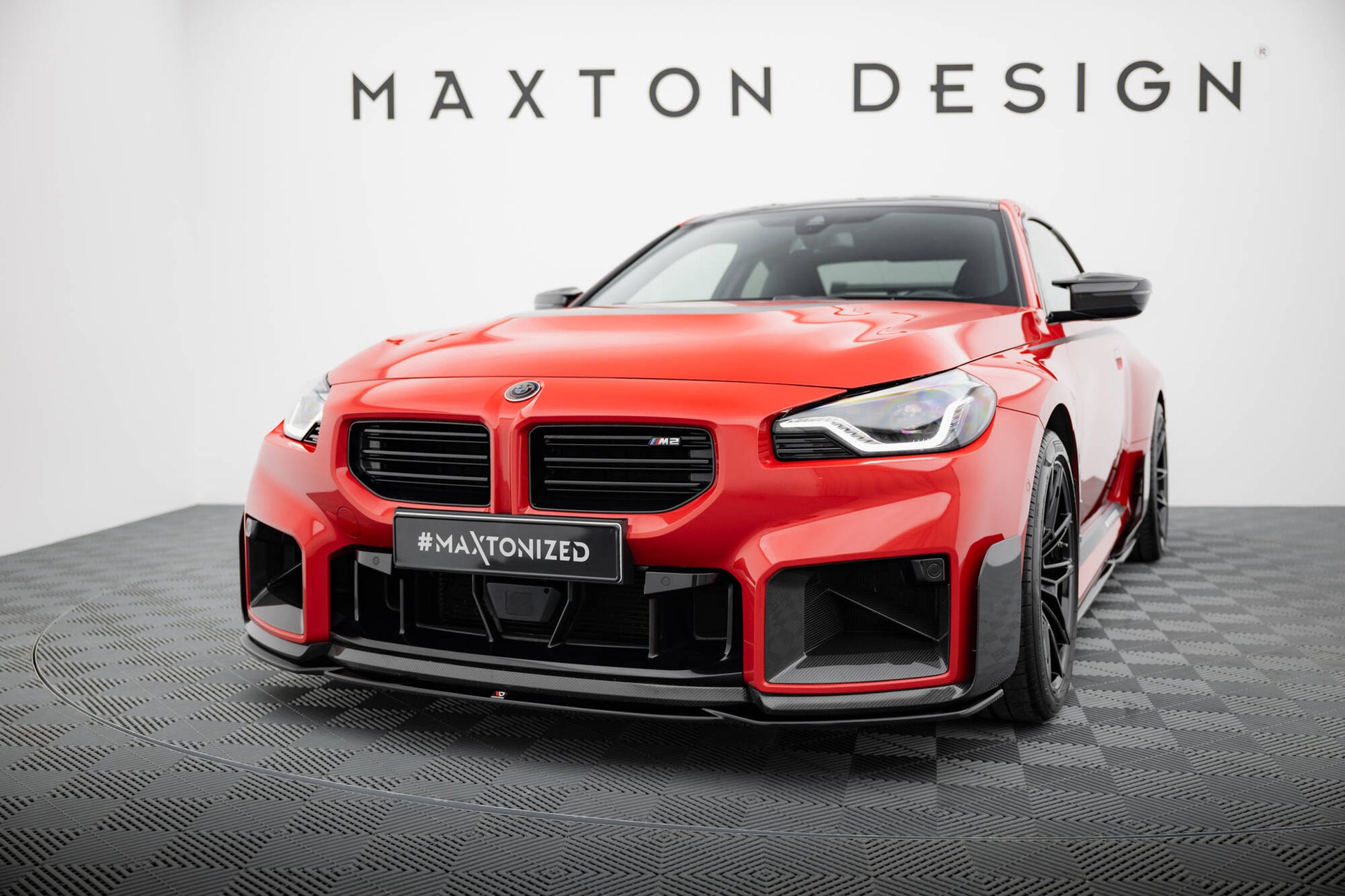 Maxton Front Ansatz für BMW M2 M-Performance G87 schwarz Hochglanz