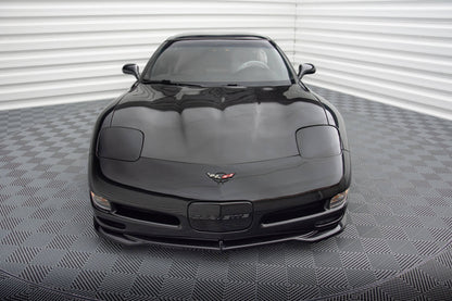 Maxton Front Ansatz für Chevrolet Corvette C5 schwarz Hochglanz