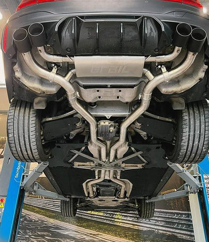 Grail Auspuffanlage BMW F90 M5 3-Zoll Schwarze Endrohre OPF Montage bei Grail
