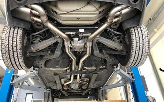 Grail Auspuffanlage Chevrolet Camaro Gen. 5 ohne Endrohre Coupé Montage bei Grail