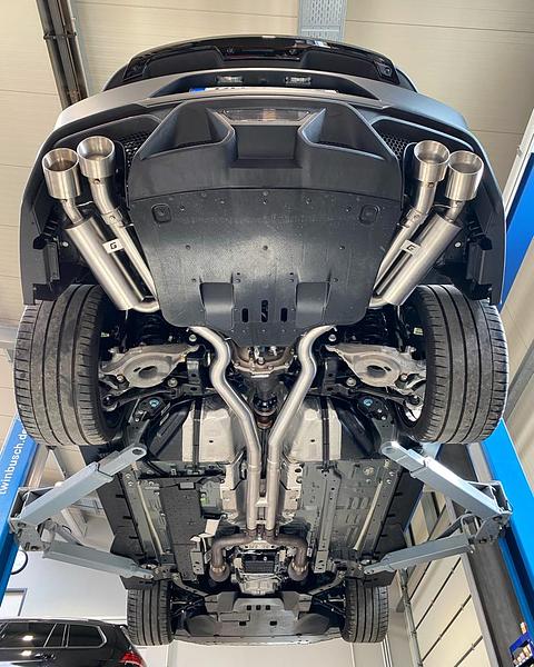 Grail Auspuffanlage Ford Mustang Gen. 6 VFL/FL 5.0 (4-Rohr) - XTREME ohne Endrohre 2015-2017 (VFL) US Coupé mit Serienklap...