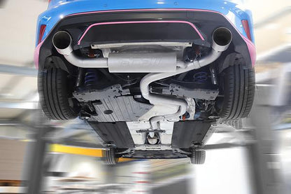 Grail Auspuffanlage Ford Focus MK4 ST Schwarze Endrohre 127mm Fließheck Montage bei Grail