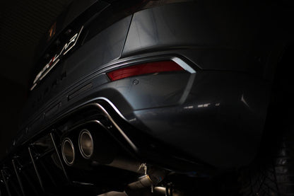 Grail Auspuffanlage Cupra Ateca 3.5-Zoll Oval Schwarz (170x107) an Serie Montage bei Grail