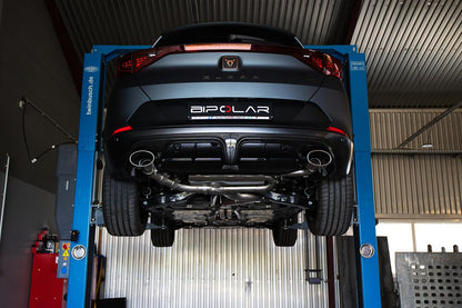 Grail Auspuffanlage Cupra Formentor VZ5 3.5-Zoll ohne Endrohre Montage bei Grail