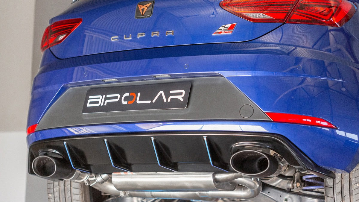 Grail Auspuffanlage Seat Leon Cupra 5F 3.5-Zoll Oval Edelstahl (170x107) an Serie CJXE (265PS) Montage bei Grail